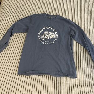 Comfort Colors Blue Shenandoah National Park Long Sleeve Tee